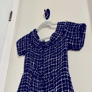 Zara off shoulder tweed dress